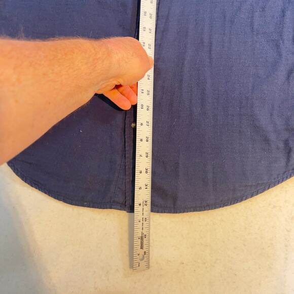 American Eagle Outfitter Shirt Men 2XL Vintage Fit Marble Snap Buttons Flannel - Picture 7 of 11